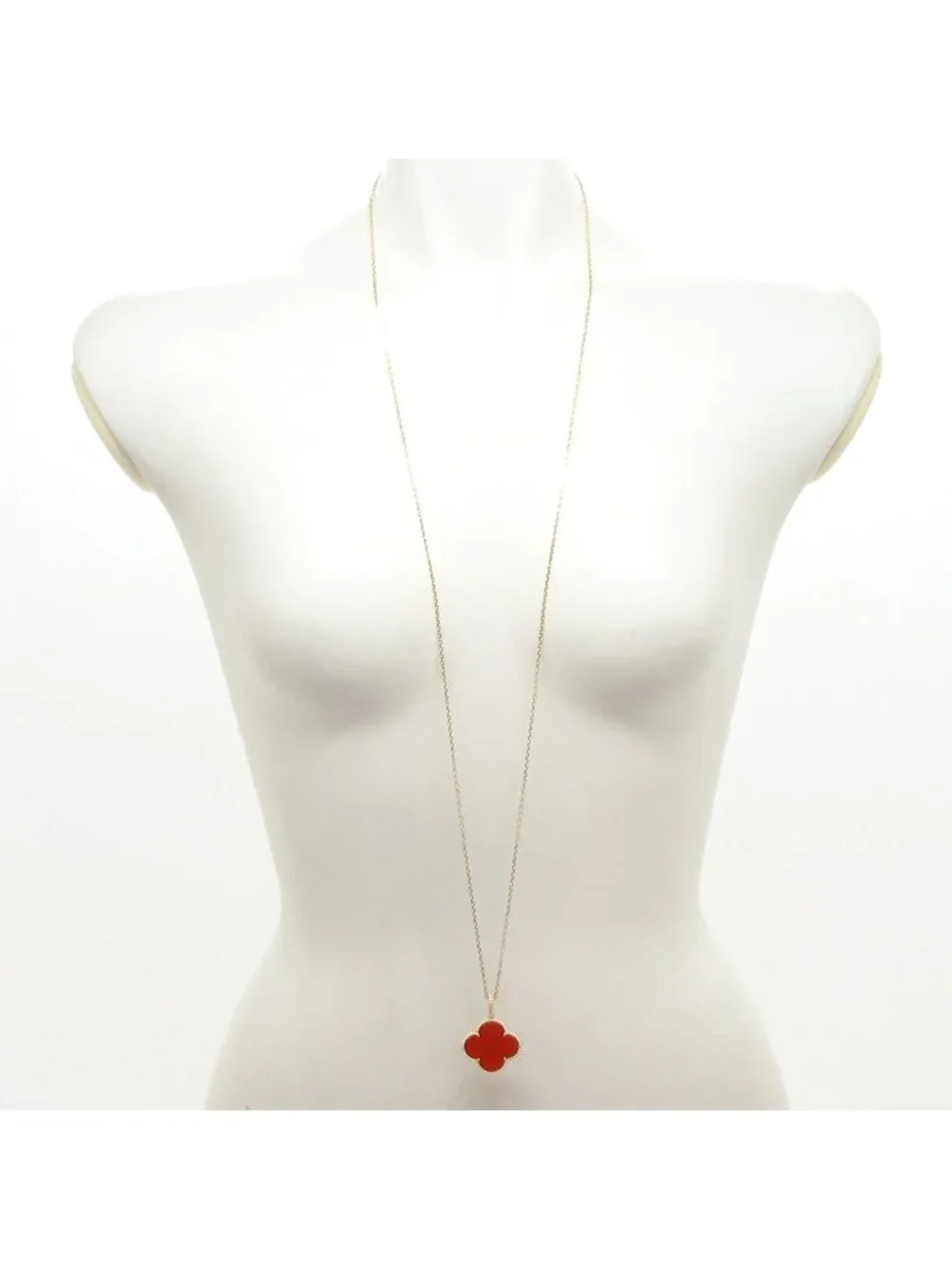 Van Cleef & Arpels Necklace Magic Alhambra Long 18k Pink Gold Carnelian